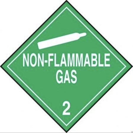 Accuform DOT PLACARD HAZARD CLASS 2  GASES MPL201FV10 MPL201FV10